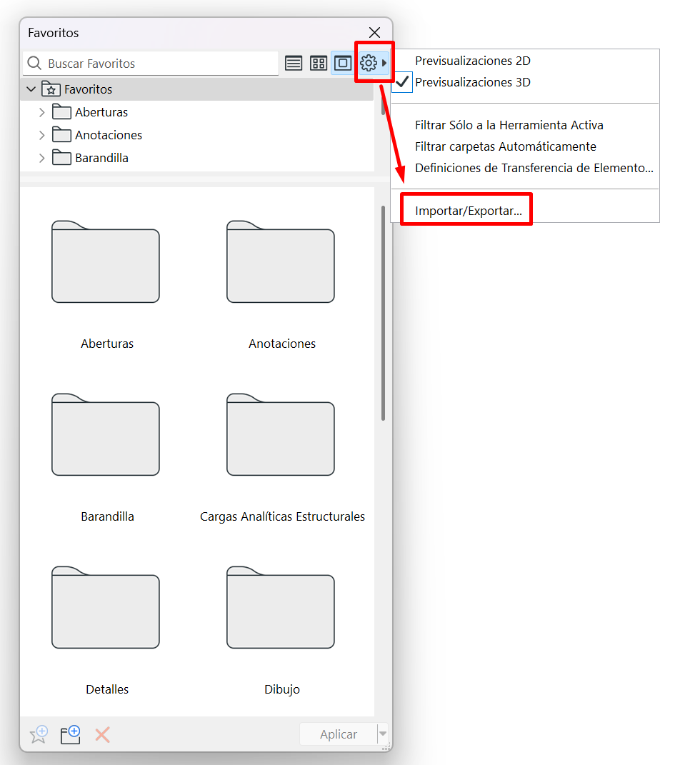 Exportar favoritos para XML