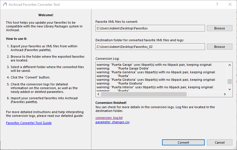 Ficheiro parameter_changes.csv